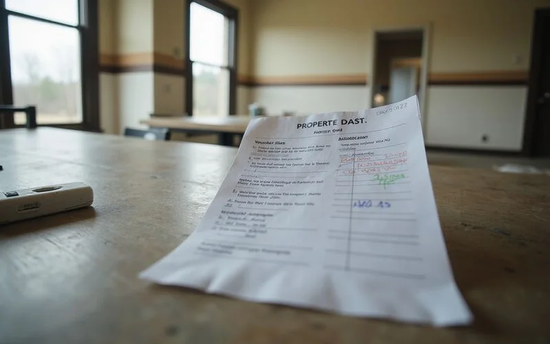 A property list with voucher acceptance ticked and verification dates written beside each entry