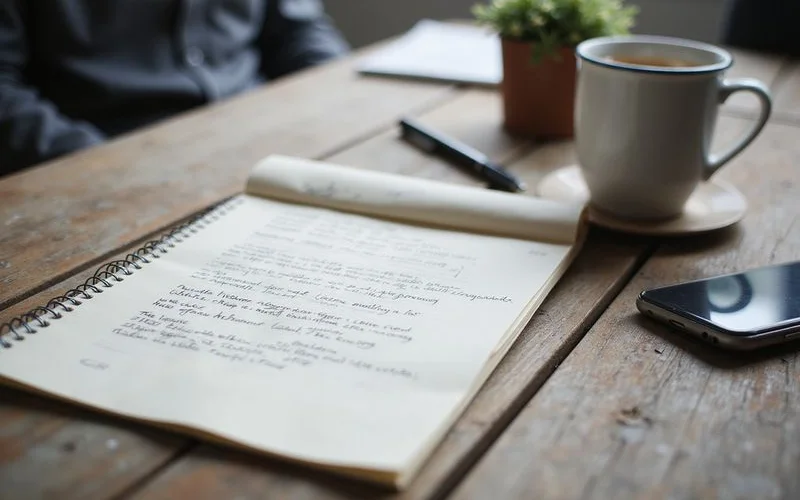 An adverse action notice beside a notepad of next steps