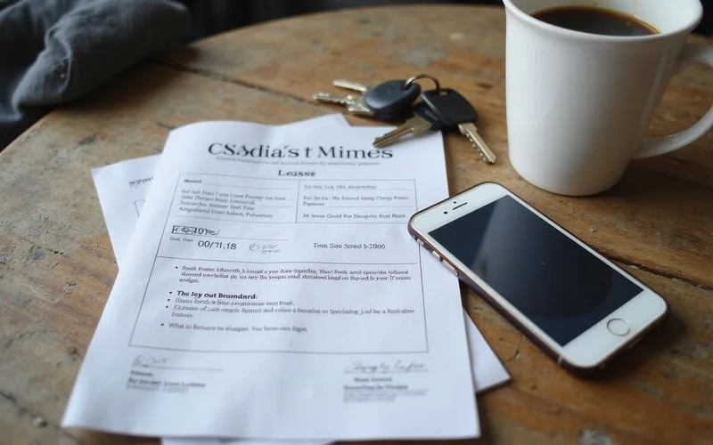 A lease page showing an ESID number beside keys and a phone