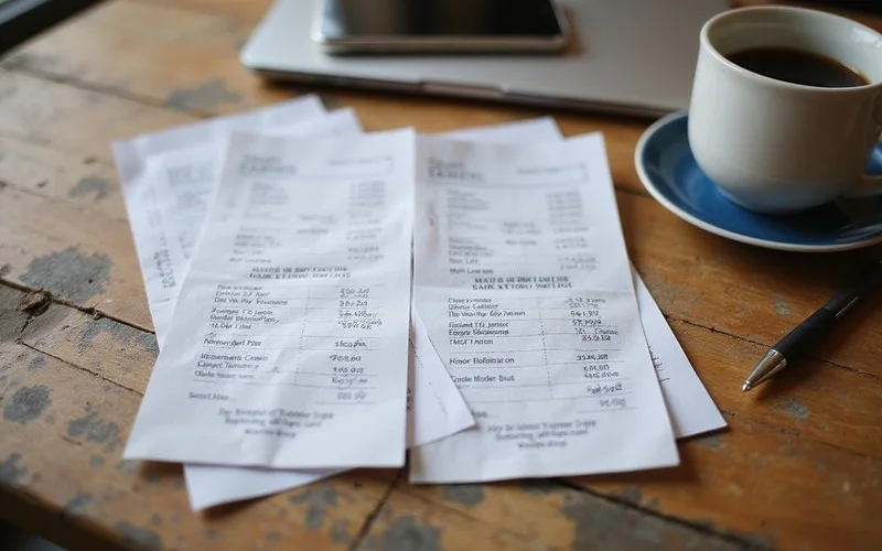 Two pay stubs from different earners laid side by side