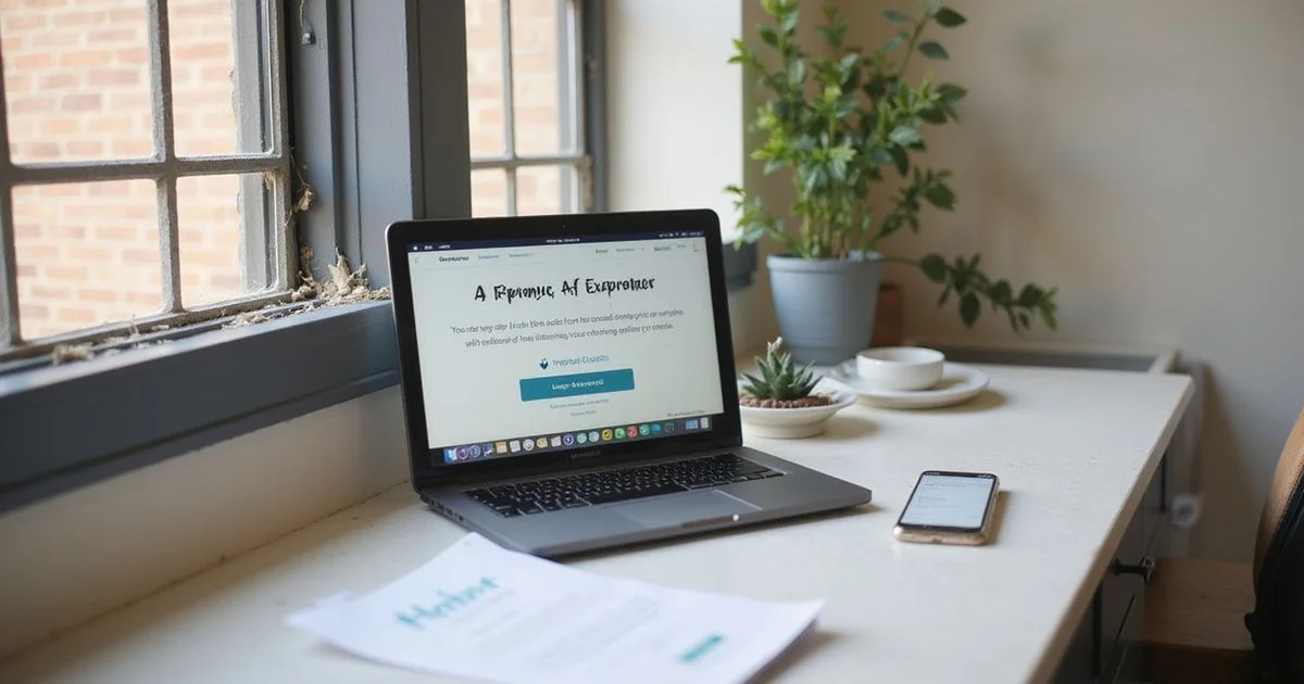 A deposit alternative enrollment page open on a laptop beside a lease packet