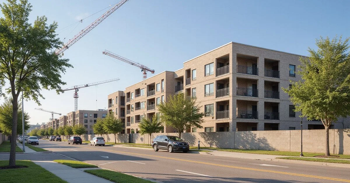 New apartment construction along the Alliance corridor in North Fort Worth