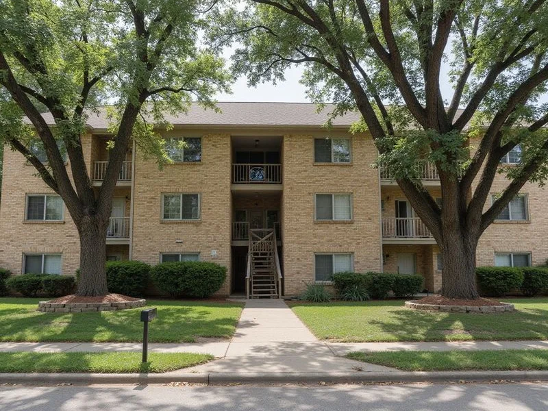 An older locally managed Fort Worth apartment building