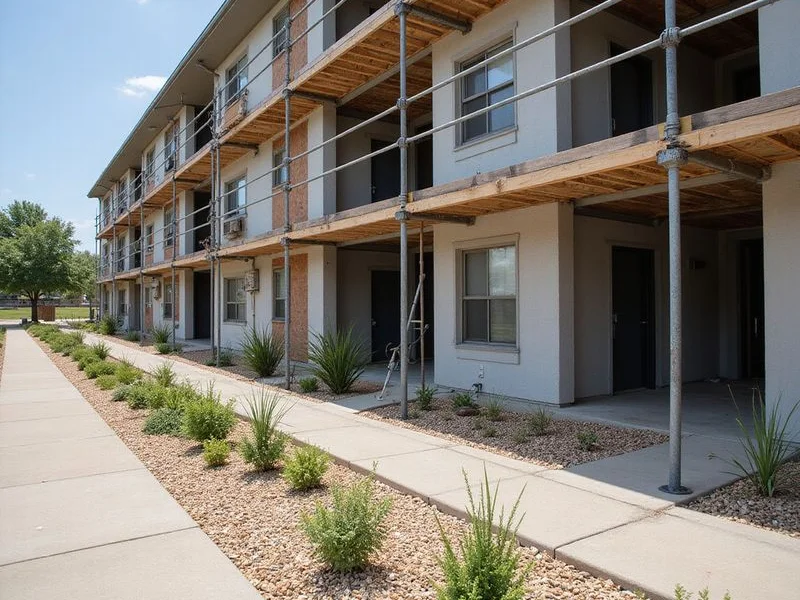 A North Fort Worth apartment block still in lease-up